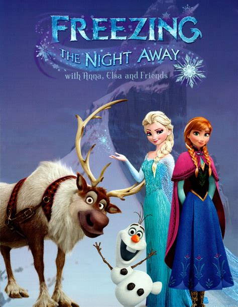 Freezing The Night Away With Anna Elsa And Friends Frozen Menu The