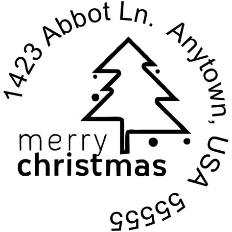 Merry Christmas Custom Self Inking Stamp - Simply Stamps