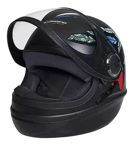 Capacete San Marino Speed Fly Preto Fosco Azul Moto Tam Frete Gr Tis