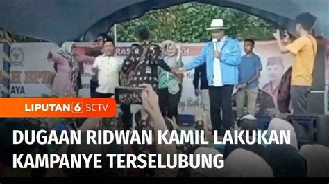 Pdip Laporkan Ridwan Kamil Diduga Kampanye Terselubung Di Acara Bpd