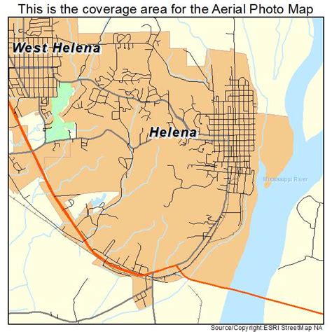 Aerial Photography Map of Helena, AR Arkansas