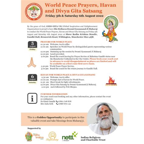 Devotees are flocking to Gita Bhavan Mandir Manchester today 30