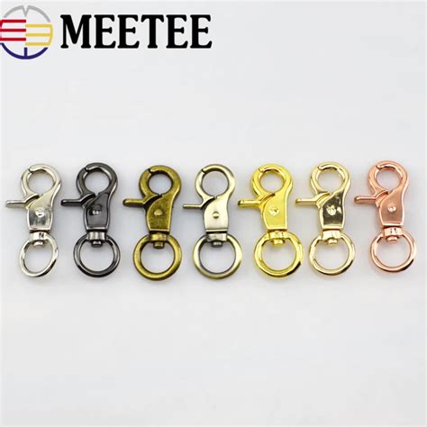 4pc10pcs Metal Bag Buckle Key Ring Lobster Clasps Swivel Trigger Clips