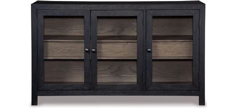 Lenston Accent Cabinet In Blackgray By Ashley Furniture