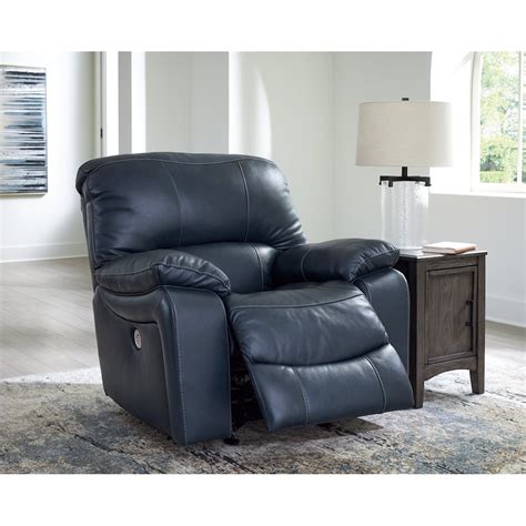 Ashley Signature Design Leesworth U4380998 Leather Match Power Rocker Recliner Dunk And Bright