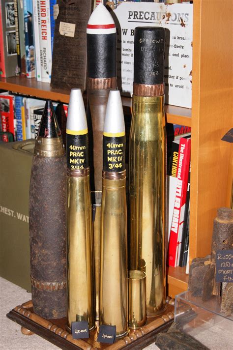 40mm Bofors Shells Large Calibre Ordnance Militaria Collectors Network