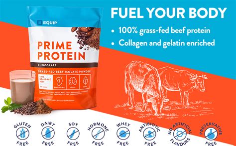 Equip Foods Prime Protein - Grass-Fed Isolate Beef Protein Powder ...