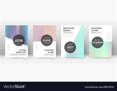 Flyer layout modern cute template for brochure Vector Image