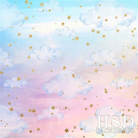 Pastel Rainbow Clouds Photography Backdrop Clouds Photography - Etsy