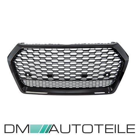 K Hlergrill Waben Grill Sport Schwarz Hochglanz Passt F R Audi Q Fy