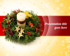 Free Christmas Wreath PowerPoint Template