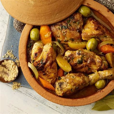 Taj N De Pollo Con Aceitunas Recetas Rabes