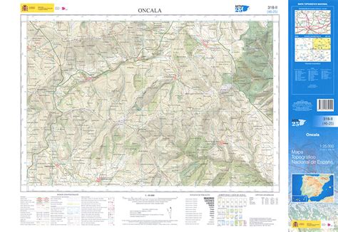 Oncala Mapa Topográfico Nacional 1 25 000 2019