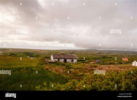 Abandoned Irish Cottage In The Barren On The Road To The Famous Cliffs