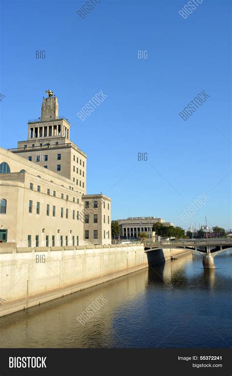downtown cedar rapids image photo  trial bigstock