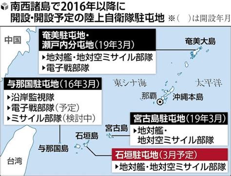 陸自 南西諸島配備完了へ石垣駐屯地16日にも開設：地域ニュース 読売新聞