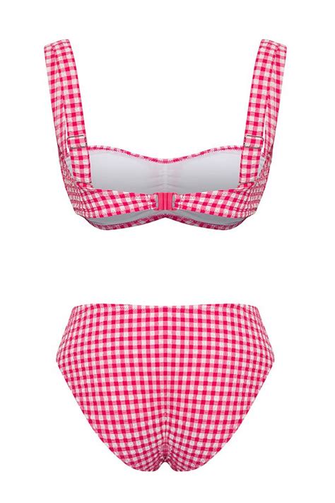 Trendyolmilla Pötikare Desenli Bralette Dokulu Regular Pretty Bikini Takımı TBESS BT