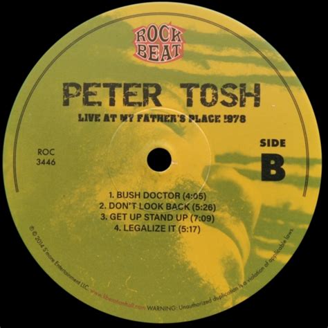 Roc Lp Peter Tosh Live At My Father Place