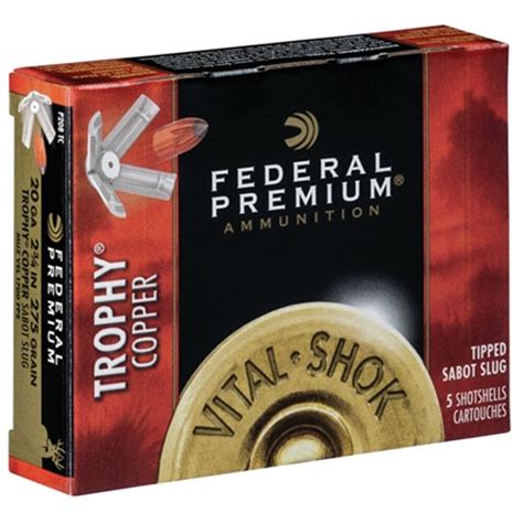 Federal Vital Shok Trophy Copper Gauge Shotshell Rounds