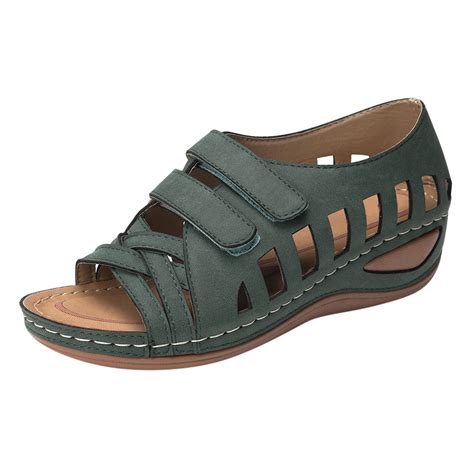 Bkolouuoe Women's Extra Wide Slip Platform High Sandals, Size 12 ...