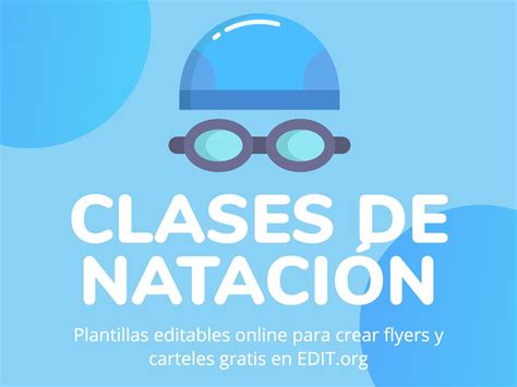 Flyers De Clases De Nataci N Para Personalizar Online