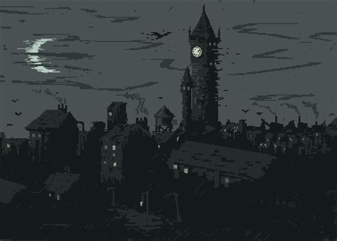 Dark town : r/PixelArt