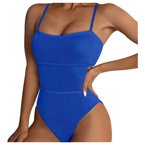 Caivo Womens Summer Large Beach Solid Color Bikini Swimsuit Fashion Sexy Swimsuit Breathable
