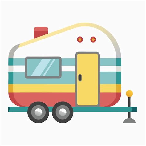 Camp Trailer Vector Design Perfect For Outdoor And Travel Projects