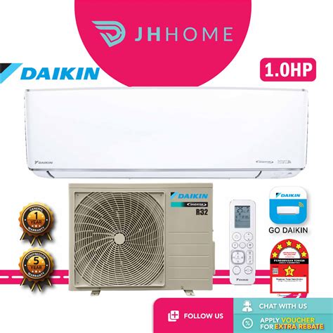 Daikin 1 0hp Smarto Premium Inverter R32 Air Conditioner Ftkh28b Rku28b