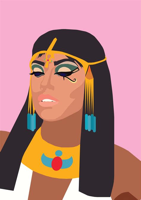 Vector Art Work Of Queen Cleopatra For Feminism Project Art Vector Art Queen Cleopatra