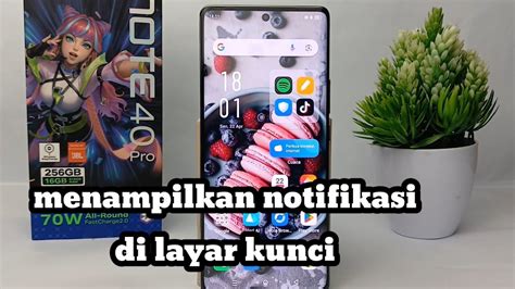 Cara Menampilkan Notifikasi Di Layar Kunci Di HP Infinix Note 40 Pro