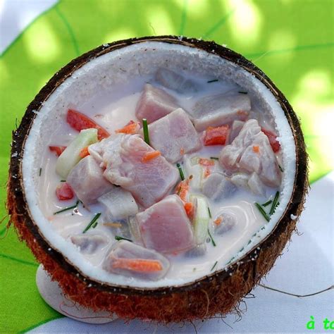 Salade Tahitienne Poisson Cru Au Lait De Coco Recette Salade De