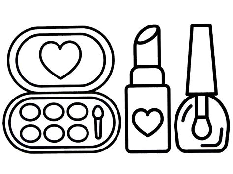 Makeup Coloring Pages Free Coloring Pages Printables