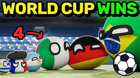 Countries Scaled By World Cup Wins Countryballs Animation Youtube