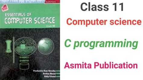 Class 11 C Programming Notes Asmita Publication Youtube