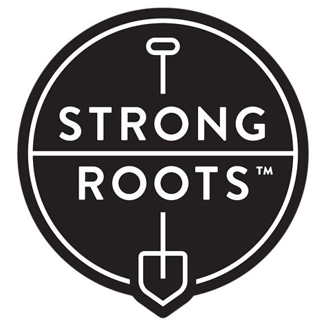 Strong Roots Logo Black Transparent Png Stickpng