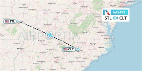 AA2493 Flight Status American Airlines St Louis To Charlotte AAL2493