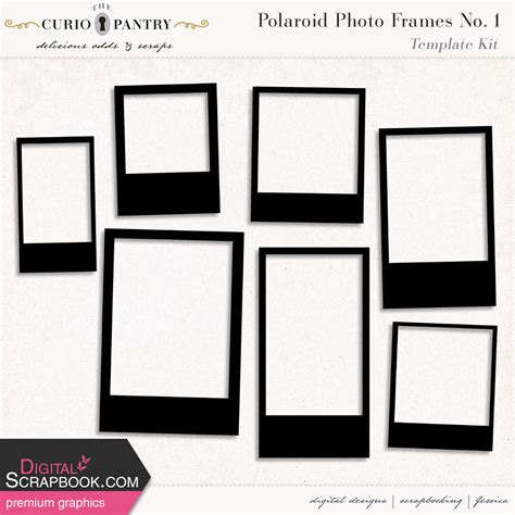 Polaroid Photo Frame Templates By Jessica Dunn Graphics Kit