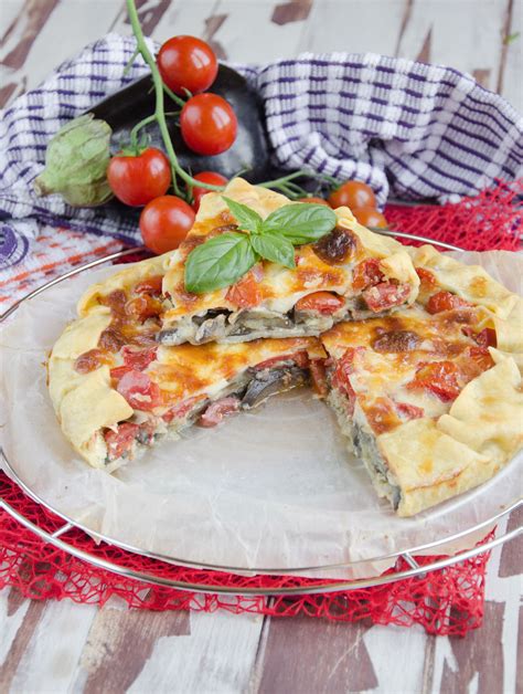 Torta Salata Con Melanzane E Pomodorini Zucchero E Dolci Magie