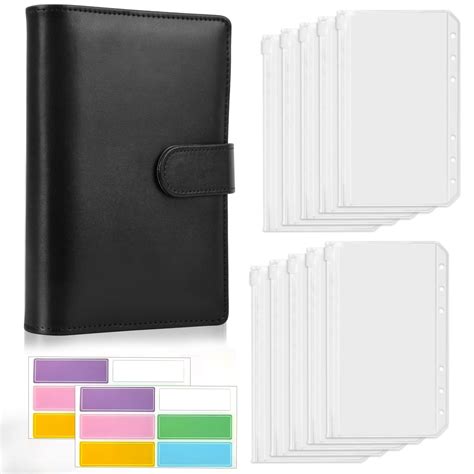 Buy A Budget Binder Pu Leather Ring Binder With Zippered Cash