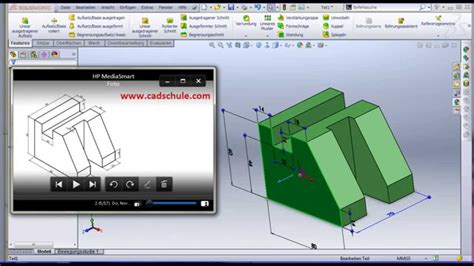 Solidworks Deutsch Video Tutorial Beispiel Youtube