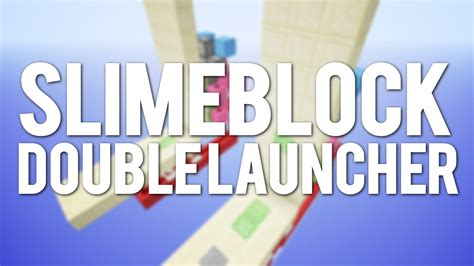 Minecraft The Ultimate Slimeblock Double Launcher Youtube