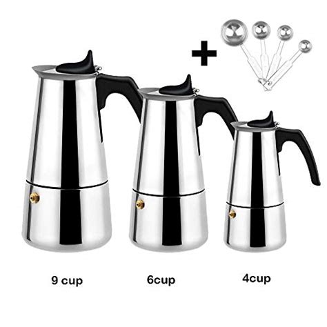 Narce Stainless Steel Percolator Coffee Maker Stovetop Espresso M