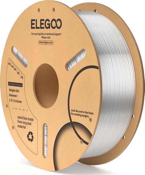 Elegoo Pla Filament Mm Clear Kg D Filament Dimensional Accuracy