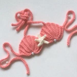Crochet Seashell Mermaid Topshell Bikini Etsy