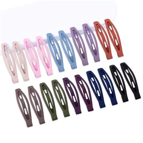 Amazon Cptots Pcs Snap Hair Clips Metal Hair Barrettes For