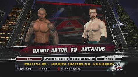 Wwe Smackdown Vs Raw 2011 Ps3 Randy Orton Vs Sheamus Youtube