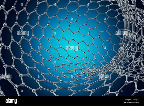 La Estructura Del Tubo De Grafeno De Nanotecnolog A Ilustraci N D