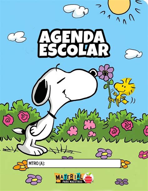 Agenda De Snoopy 2023 2024 Totalmente Gratis Material Para Maestros