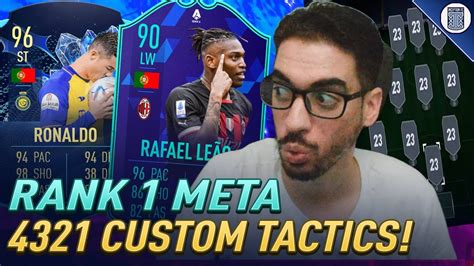 RANK 1 META 4321 FORMATION CUSTOM TACTICS FOR FIFA 23 ULTIMATE TEAM